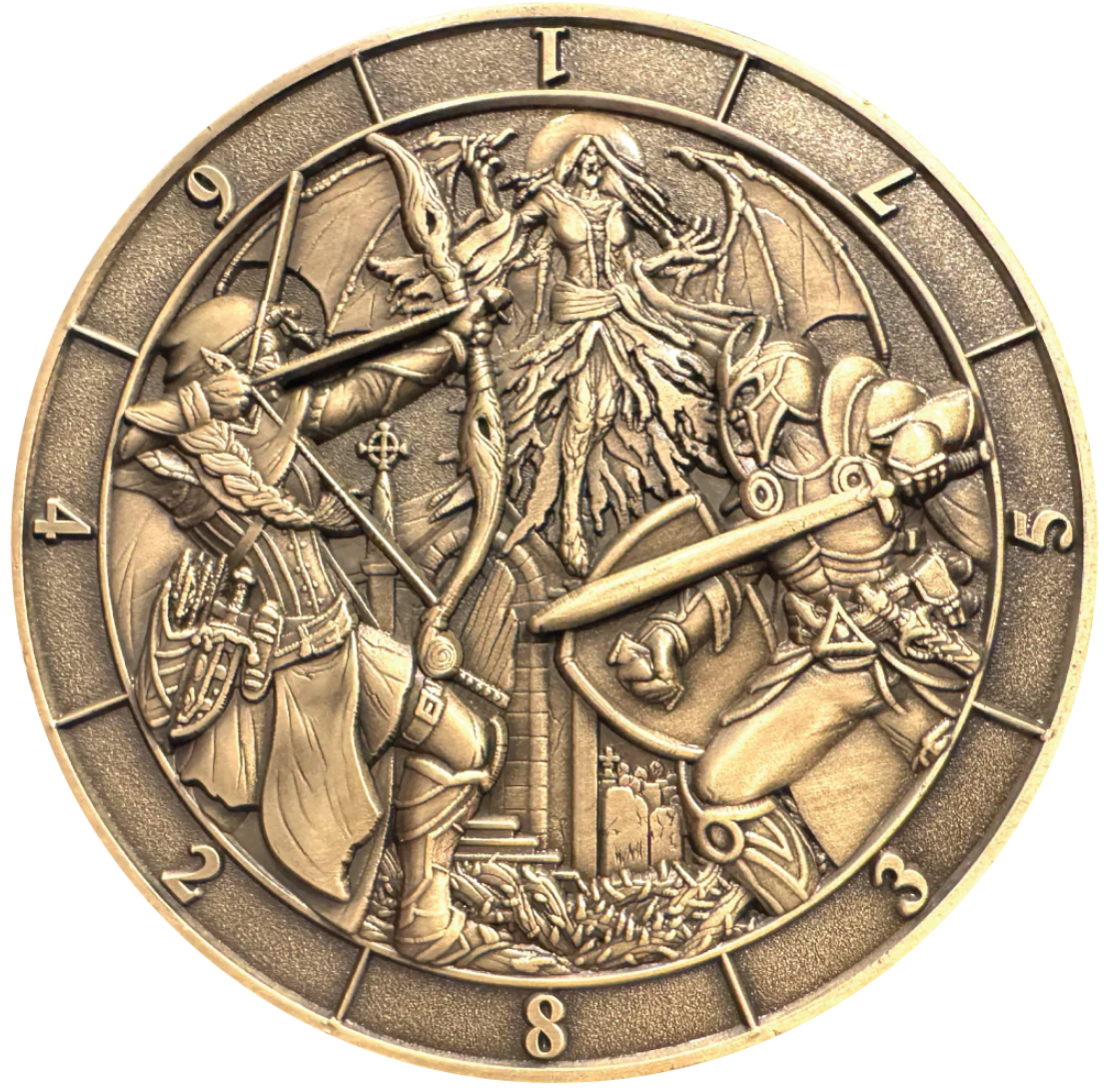 D8 Battle Scene Dice Coin